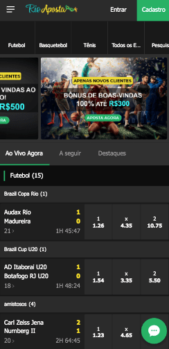 Odds da RioAposta