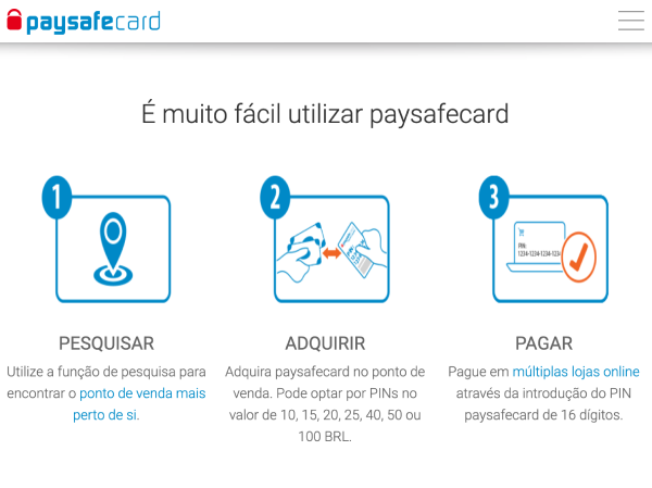 PaysafeCard como utilizar