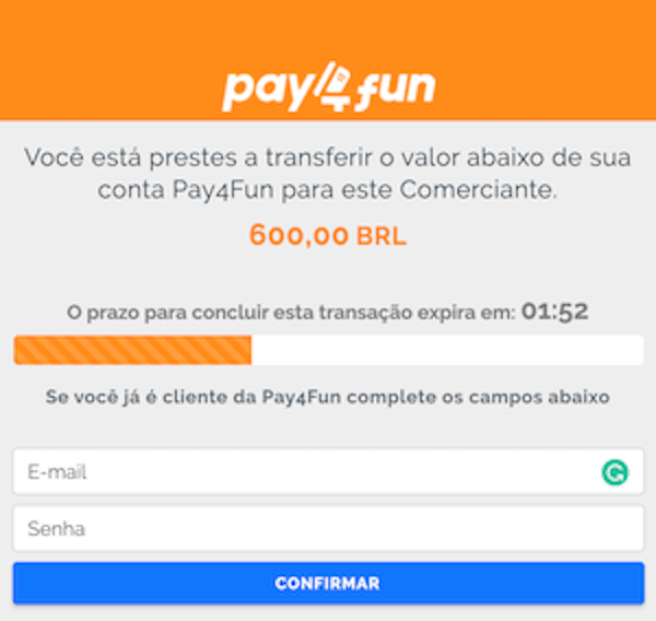 Pay4Fun Confirmar Casa de Apostas