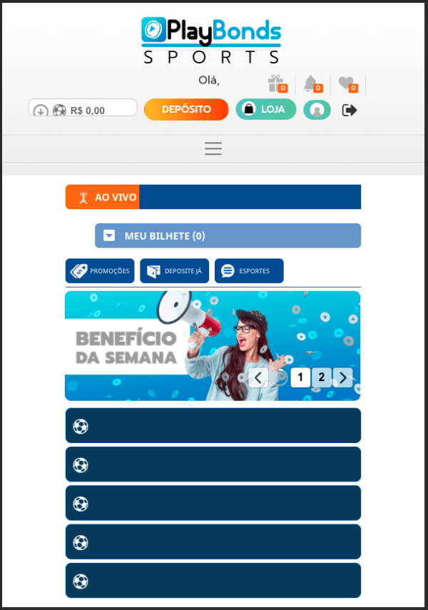 PlayBonds homepage app