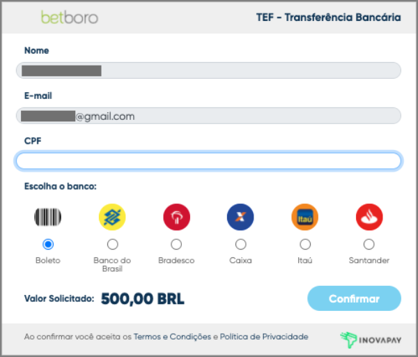 Betboro brasil metodos pagamento deposito 3