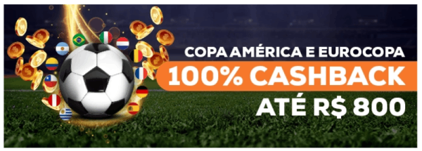 Promo Cashback Betmotion na Eurocopa 2021 e Copa América 2021