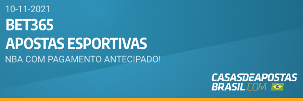 Apostas Esportivas Bet365 NBA pagamento antecipado