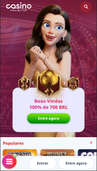 Casino Unlimited versão smartphone
